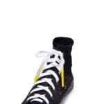 White Silicone Shoelace with Yellow tips - Image 4