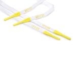 White Silicone Shoelace with Yellow tips - Image 3