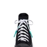 White Silicone Shoelace with Sky Blue tips - Image 5