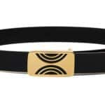 Black Classic Leather belt - Image 3