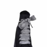 Black Checkered Shoelace - Image 5