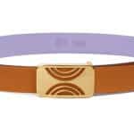 Brown Classic Leather belt - Image 2
