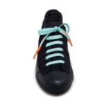 Sky Blue Silicone Shoelace with Orange tips - Image 6