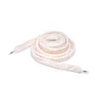 Cream Fuzzy Shoelace