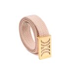 Cream Elastic RB belt with golden buckle - Image 5