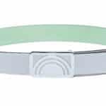 Silver Classic Leather belt - Image 2