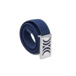 Navy Elastic RB belt with silver buckle - Image 5