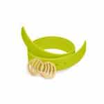 Neon Yellow Infinity Silicone belt with golden buckle - Image 3
