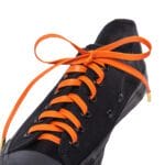 Orange Leather Shoelace - Image 3