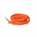 Orange Leather Shoelace