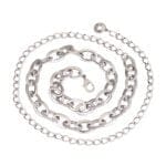 Silver Oval Charmlink chain belt