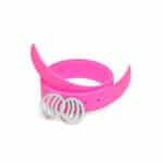 Pink Infinity Silicone belt with silver buckle - Image 3