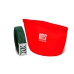 Green Elastic RB belt with silver buckle - Image 2