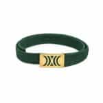 Green Elastic RB belt with golden buckle - Image 4