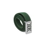 Green Elastic RB belt with silver buckle - Image 5