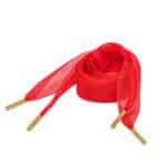 Red Organza Ribbon Shoelace - Image 2