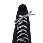 Silver Leather Shoelace - Image 3