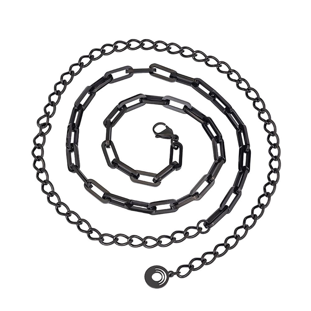 square1chain Black Square Charmlink chain belt - Image 1