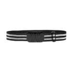 Elastic belt - Silver Stripes