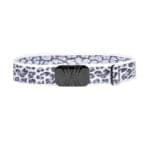 Elastic belt - White Leopard Print