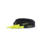 Black Silicone Shoelace with Yellow tips