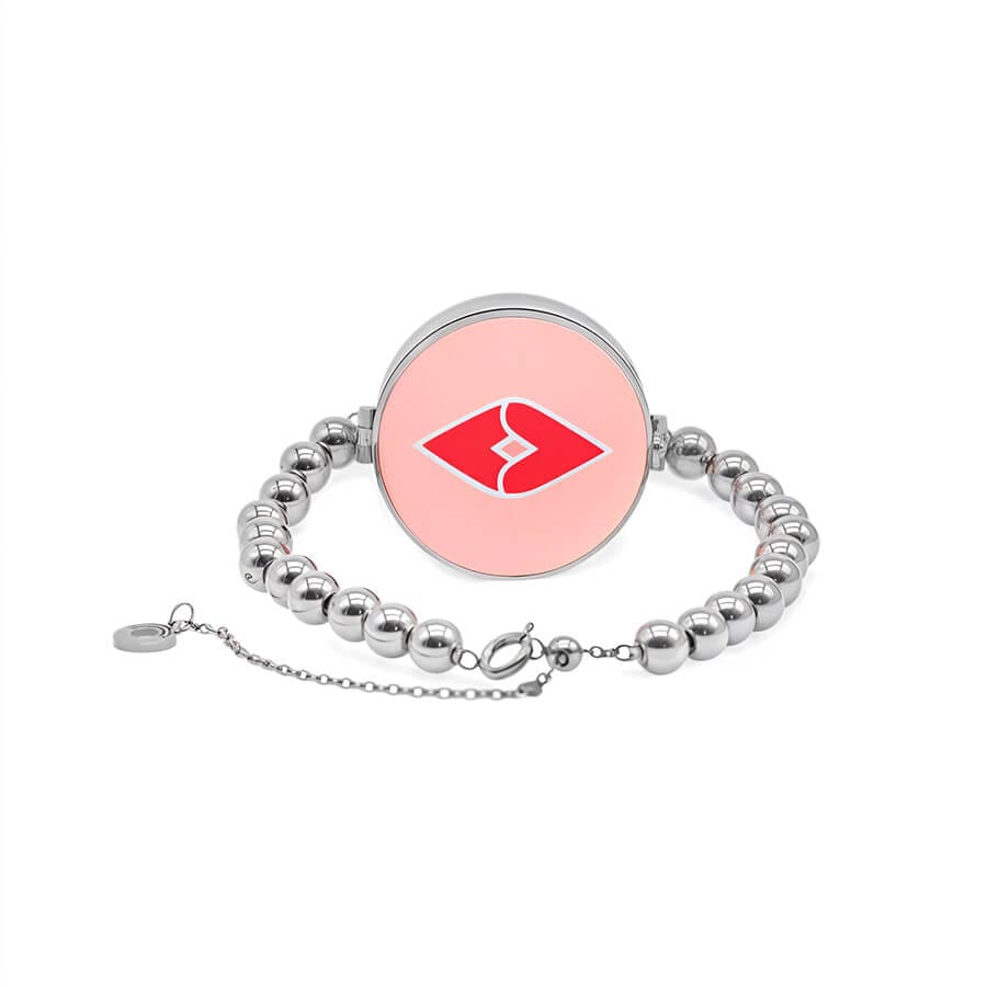 pinkredlips Bracelet with Lip Balm and Mirror - Image 1