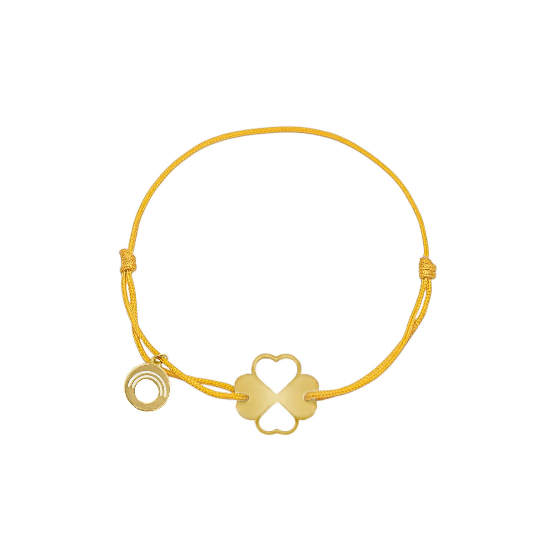 yvavili gold1 MIMO Bracelet with Luck Symbol - Golden - Image 1