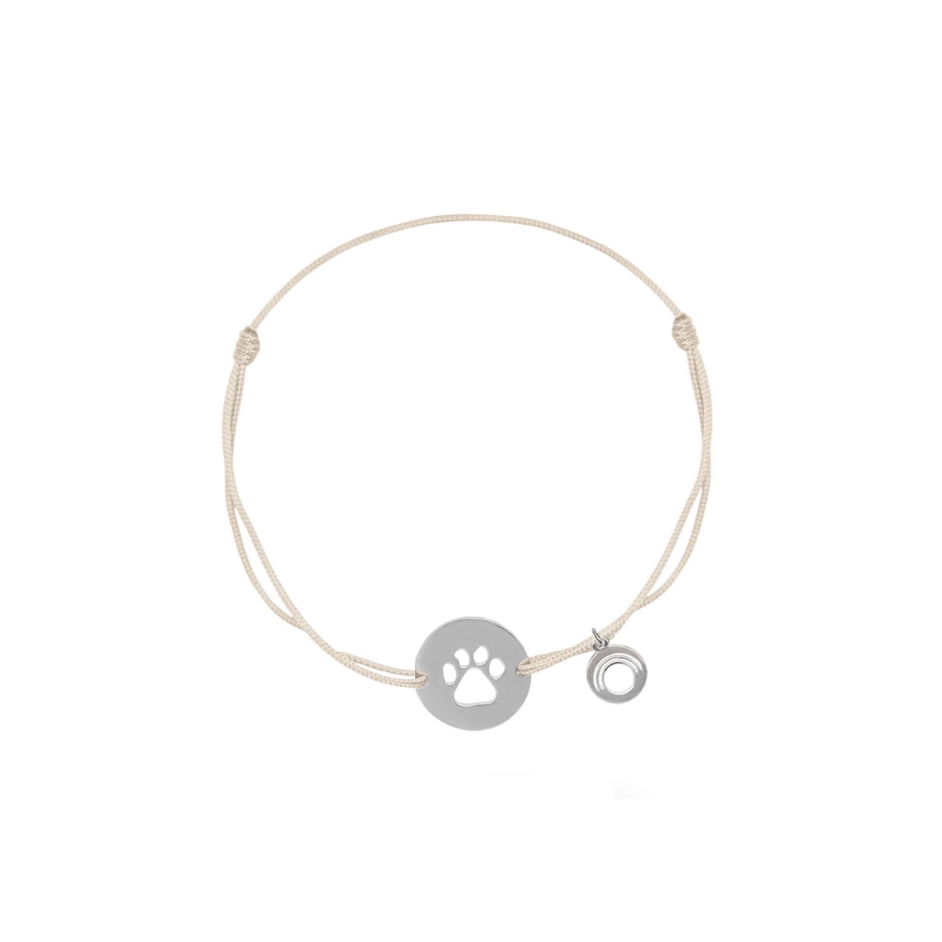 dogsilver1 MIMO Bracelet with “Always with me” Symbol- Silver - Image 1